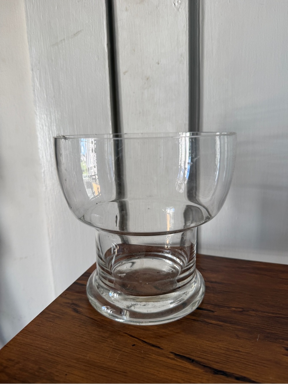 Clear Glass Decorative Hurricane Vase